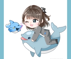 可愛いポップなちびキャラ調で似顔絵描きます イメージ1