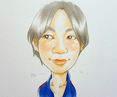 アイコンにオススメの似顔絵を描きます 柔らかいタッチの似顔絵をお探しの方!