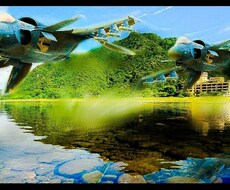 合成写真作ります 夢のコラボ世界をＳＦ世界をお作ります
