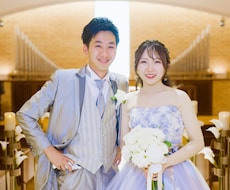 結婚式を写真で残します