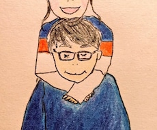 カップルのほっこりするイラスト描きます イメージ1