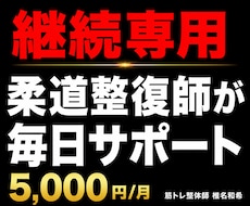 継続専用・柔道整復師がダイエットサポートします イメージ1