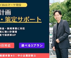 診断士が補助金獲得への事業計画づくりを支援します ※最短3日※ 5種の補助金に対応した伴走支援