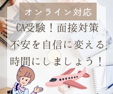 現役CA／オンライン対応＊面接対策サポートします イメージ1