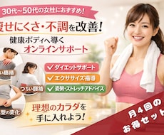 大人女性ダイエット◆オンラインカウンセリングします 月4回のお得なセットプランです！