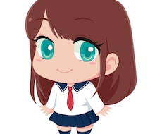 ゲームのアバター風のイラスト描きます イメージ1