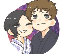 記念日のプレゼントします カップルや夫婦の記念イラスト描きます