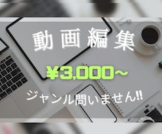YouTube等の動画編集作業を承ります イメージ1