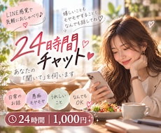 24時間チャット♪あなたの聞いてを伺います イメージ1