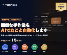 各種ツール連携×AIで業務を自動化します イメージ1