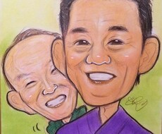 似顔絵描きます 還暦、誕生日、結婚のプレゼントなどに