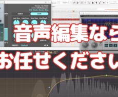 即日対応！音声編集何でも承ります イメージ1