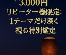 リピーター様限定：1テーマだけ深く視ます イメージ1