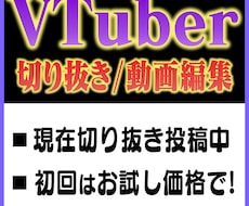 Vtuberの切り抜き/動画編集をします イメージ1