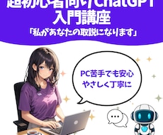 超初心者向けAI(ChatGPT(など)教えます 私があなたの取説になります（PC初心者も安心）やさしく丁寧に