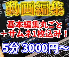 Youtube動画をサムネまでまとめて編集します イメージ1