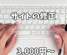 小さい内容でも大丈夫！あなたのサイト直します イメージ1