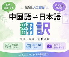 中国語⇔日本語の翻訳を承りますます イメージ1