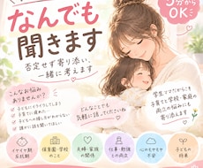子育ての悩み・愚痴・不安、なんでも聞きます イメージ1