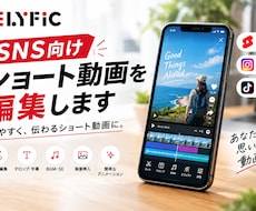 SNS向けショート動画を編集しますます イメージ1