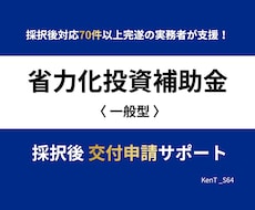 省力化投資補助金｜採択後 交付申請をサポートします 補助金実務4年・採択後対応70件超完遂の実務者が伴走支援