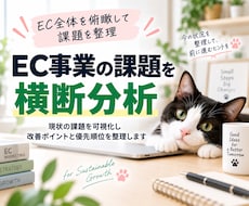 ECサイトの課題を横断的に分析し改善案を提案します イメージ1