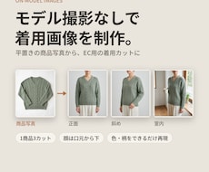モデル撮影なしで着用画像を制作します イメージ1