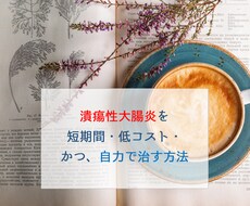 潰瘍性大腸炎を自力で治す方法をお伝えします イメージ1