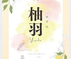 Canvaで産まれたお子様の命名書作ります イメージ1