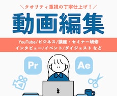 動画編集｜クオリティ重視で丁寧に仕上げます イメージ1