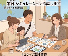 初心者向け☆お金が貯まる家計簿予算を作成します イメージ1