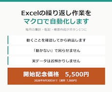 Excelの繰り返し作業をマクロで自動化します イメージ1