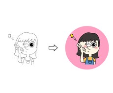 手書き、荒いデータIllustrator変換します イメージ1