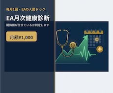 運用中のEAを毎月健康診断します イメージ1