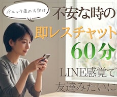 パニック症の不安に、経験者が即レスで寄り添います 外出・待ち時間の不安/ 相談・質問・愚痴OK／即レス／60分