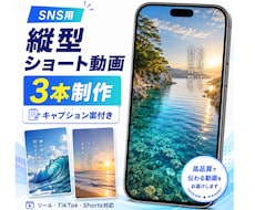 SNS用縦型ショート動画を3本制作します イメージ1