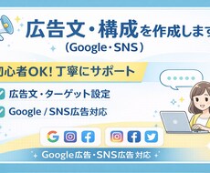 広告文・構成を作成(Google・SNS)します