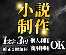 小説を制作します 企画相談から本文制作まで、小説を制作します
