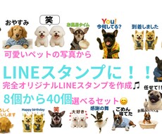 写真からペットのＬＩＮＥスタンプを作製します イメージ1