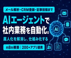AIエージェントで社内業務を自動化します イメージ1