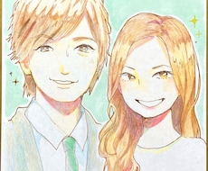 ほっこり暖かい色合いの似顔絵を描きます イメージ1