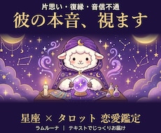 彼の気持ちと本音を星座×タロットで占います イメージ1