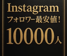 インスタのフォロワー10,000人増やします 最安値☆最高品質☆Instagramフォロワー＋1万人