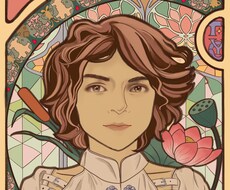 ミュシャ風の人物アイコン制作を承っております イメージ1