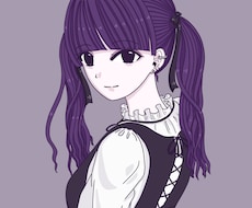 なんでもOK！かわいい女の子のアイコン描きます イメージ1