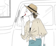 商用可！スタイリッシュな線画のイラスト描きます ライフスタイル、美容や健康、女性向けの記事などに