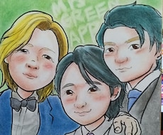 お祝い、記念似顔絵作成します イメージ1