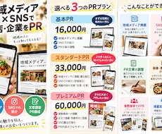 地域メディア×SNSでお店・企業をPRします イメージ1