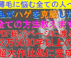 私がハゲを克服した全ての方法教えます イメージ1