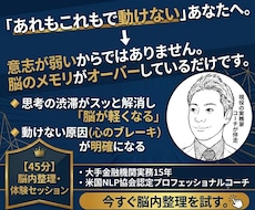 大企業総合職の脳内整理。動けない原因を構造化します 脳内パンクを納得の予定へ。JTC実務×専門技術で思考渋滞解消